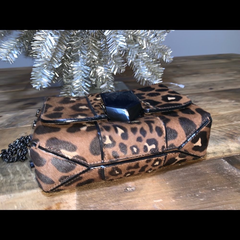 New Jimmy Choo Leopard Print Shoulder Bag - Picture 7 of 8